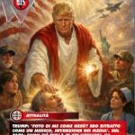 📍Donald Trump sostiene che l'immagine pubblicata su Truth, e poi rimossa,  nella quale lo si vedeva con le sembianze di Gesù mentre benediceva  qualcuno è un'invenzione dei media "fake news". "Sono ritratto
